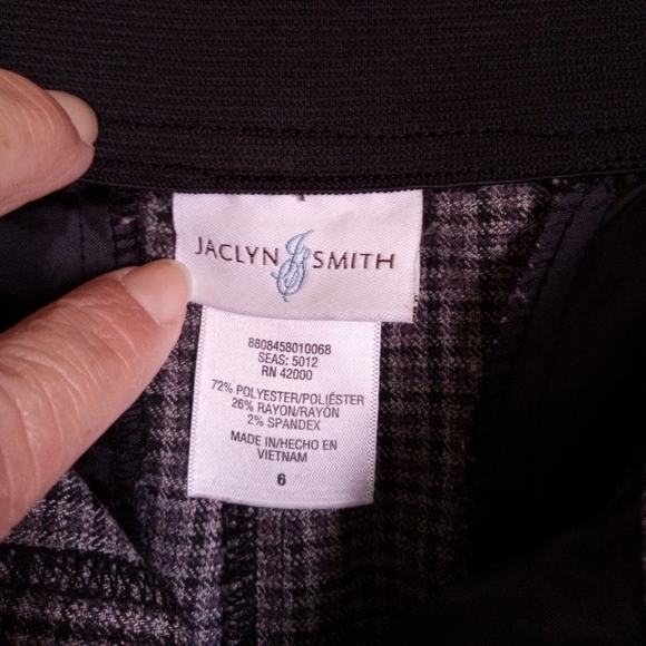 Jaclyn Smith plaid trousers women's size 6 - Picture 4 of 6